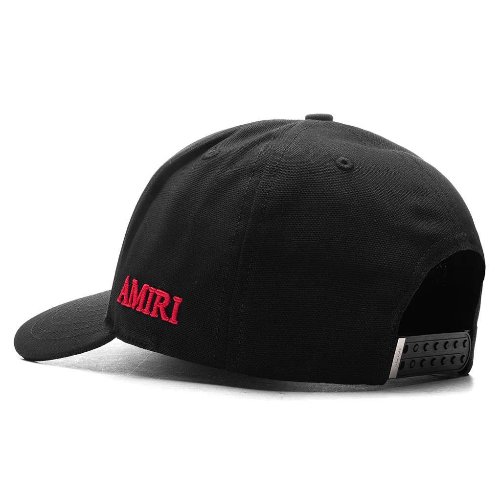 MA Quad Canvas Hat - Black/Red - Image 4