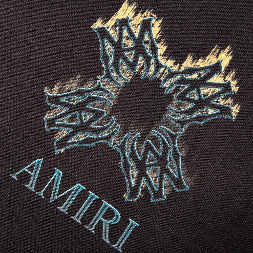 MA Quad Flames Oversized Tee - Black - Image 3