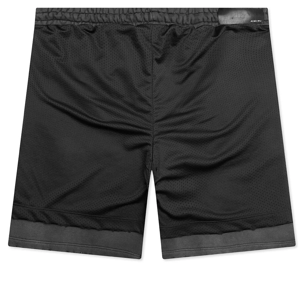 Mesh Basketball Short - Black - Image 2