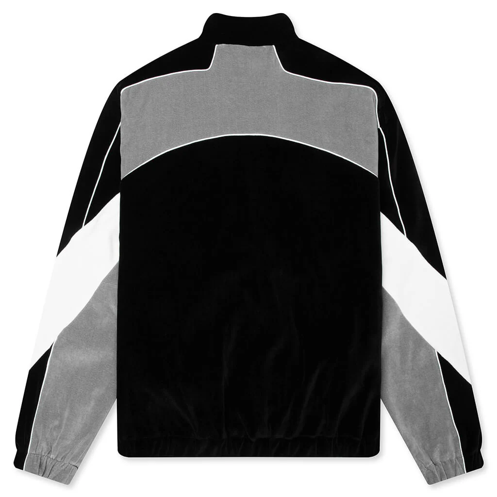 Oversized Panel Track Jacket - Black - Image 2
