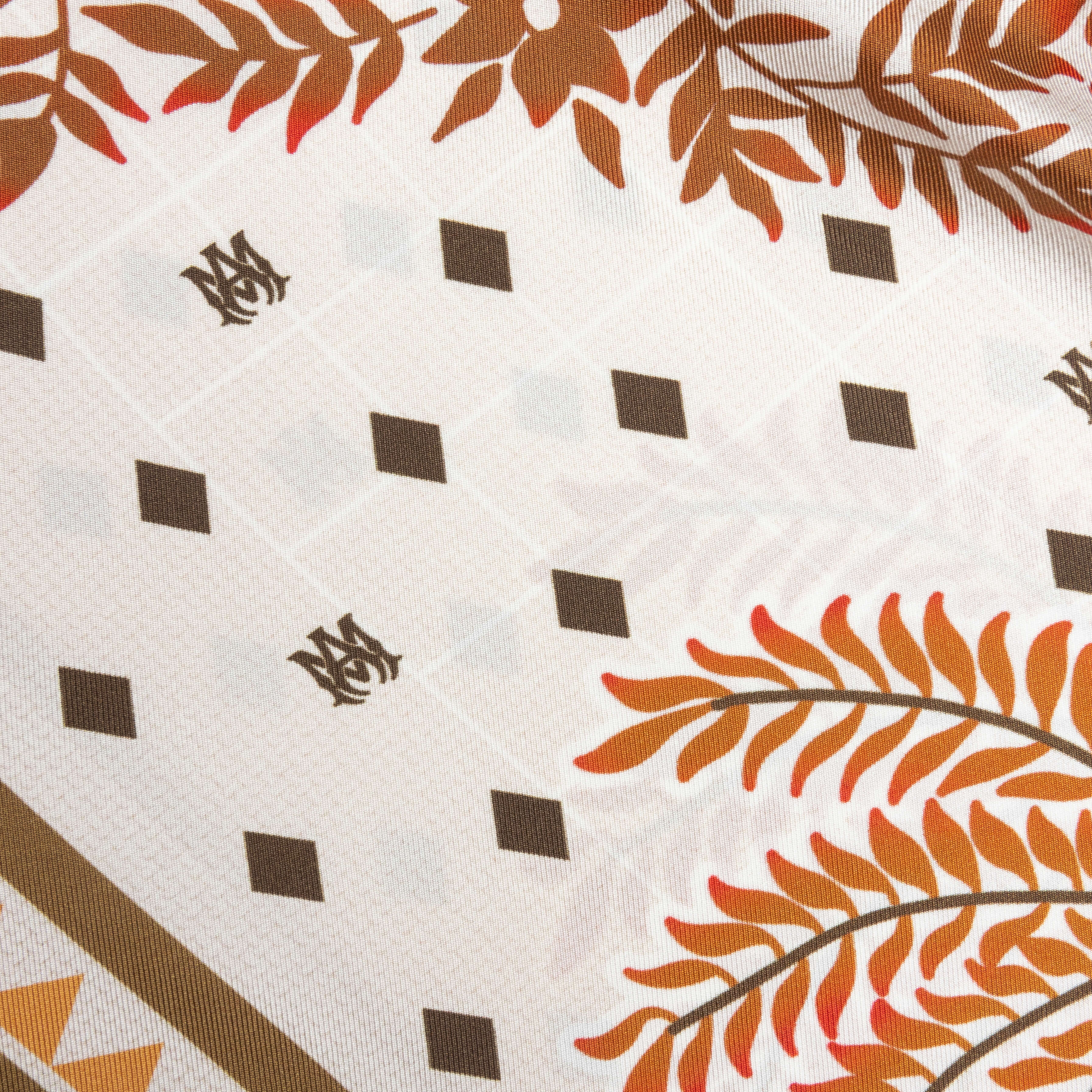 Palm Tree Bowling Shirt - Copper Brown - Image 4