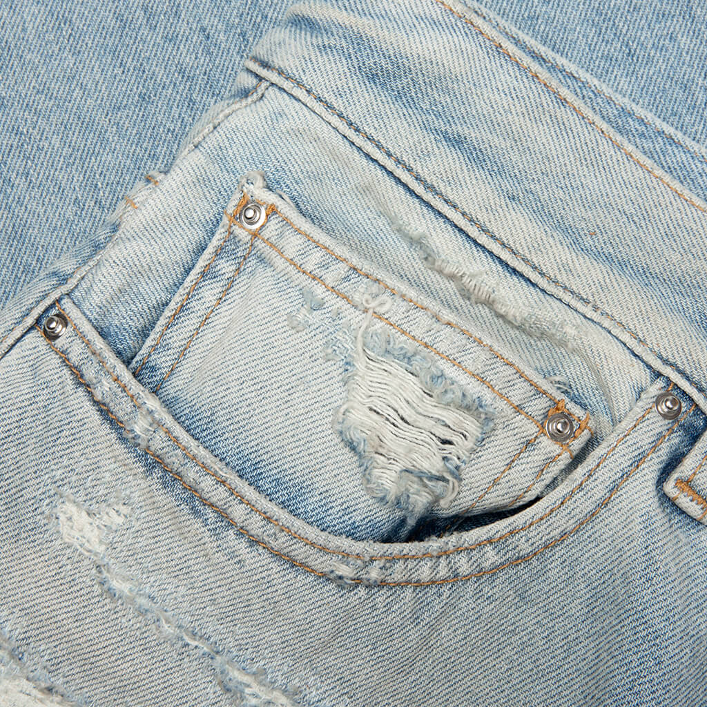 Repaired Boot Cut Jean - Mist Indigo - Image 3