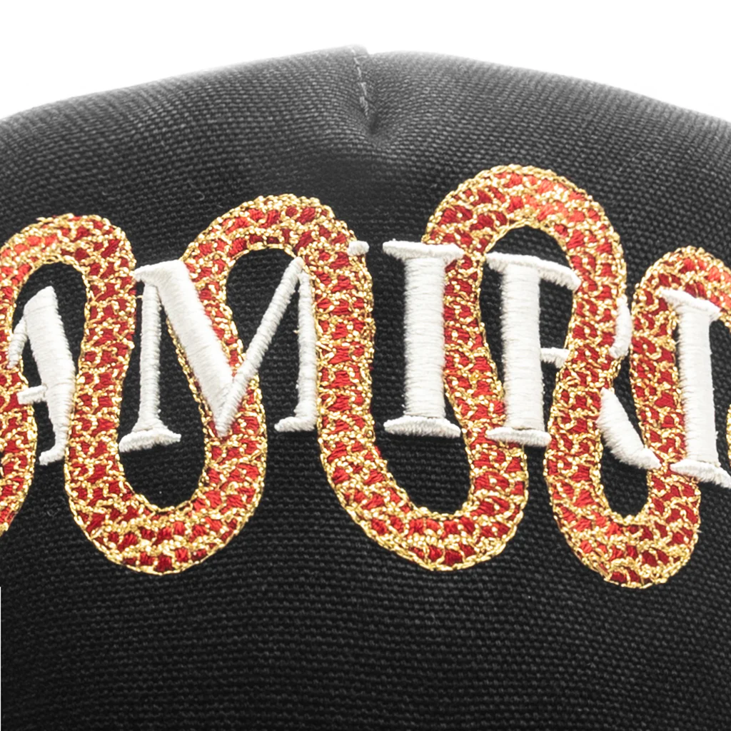 Snake Canvas Hat - Black - Image 2