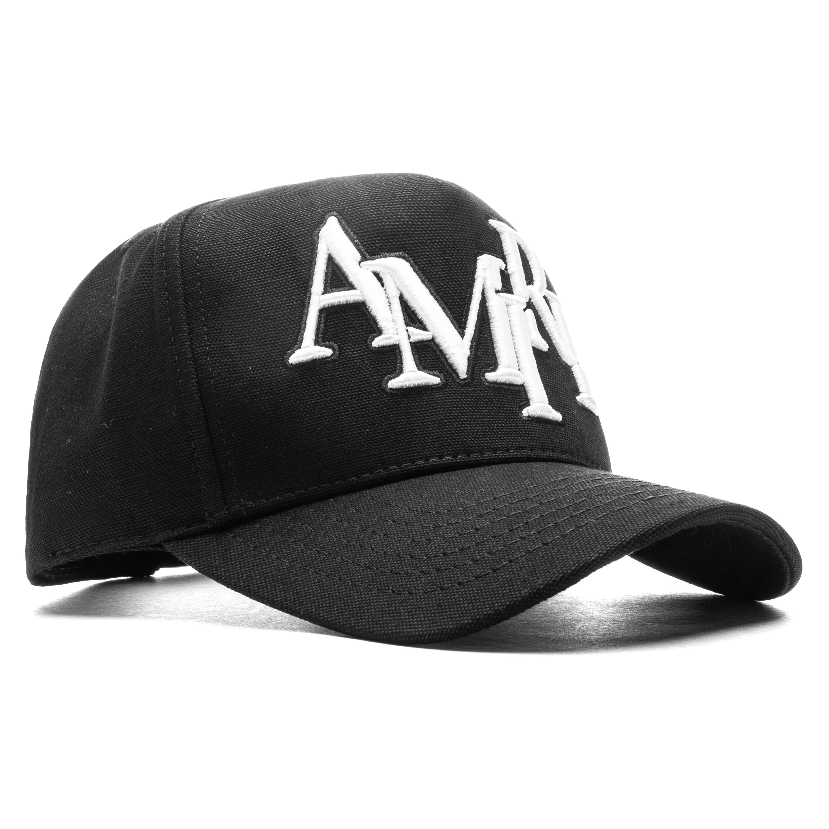 Staggered Amiri Canvas Hat - Black/White - Image 3