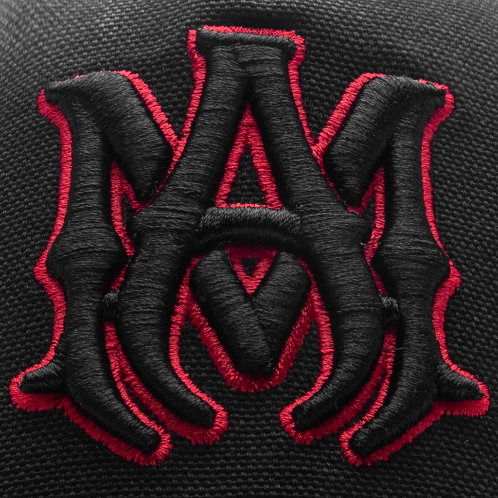 Stars MA Canvas Hat - Black/Red - Image 2