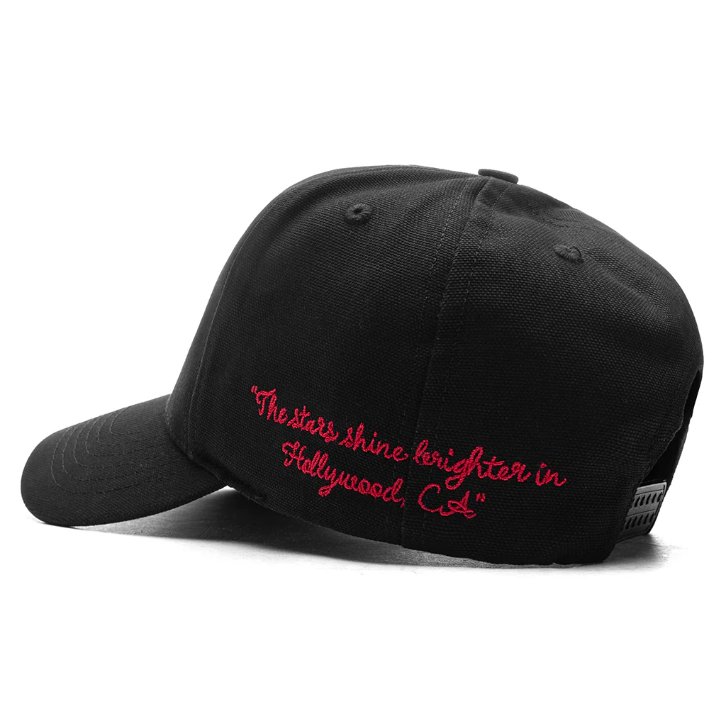 Stars MA Canvas Hat - Black/Red - Image 4