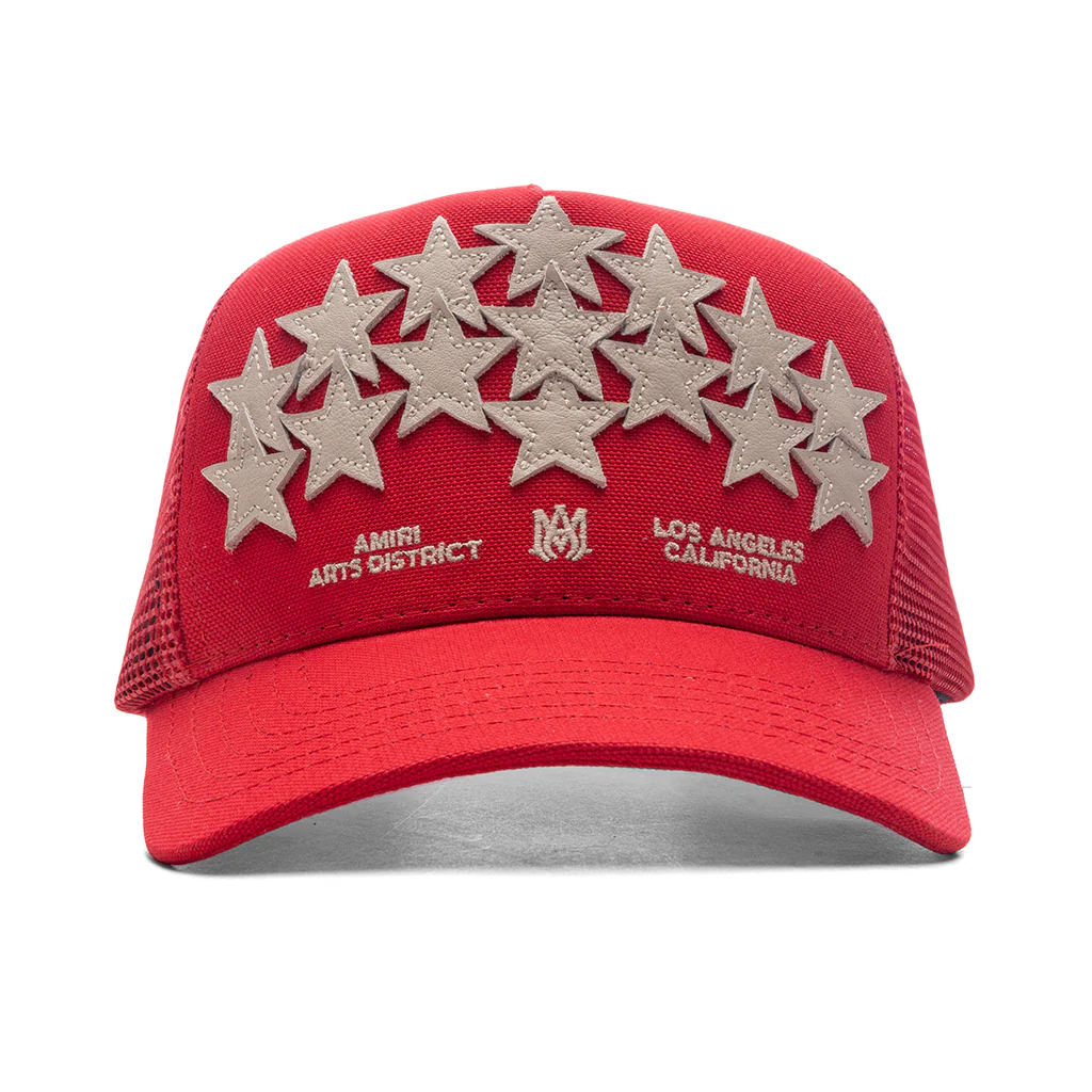 Stars Trucker Hat - Red