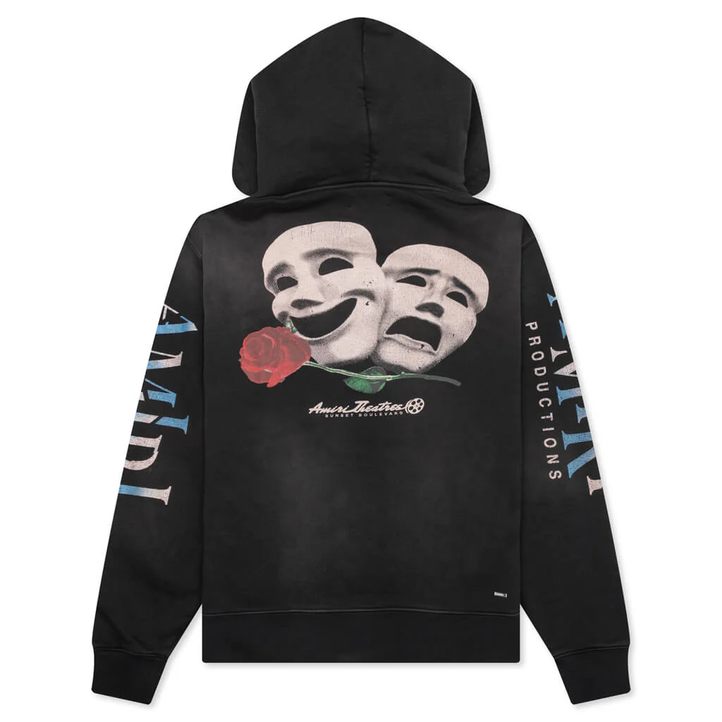 Theatre Masks Hoodie - Black - Image 2
