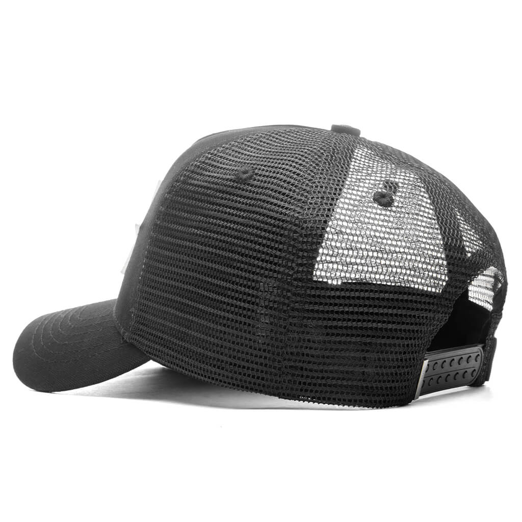 Three Star Trucker Hat - Black - Image 4