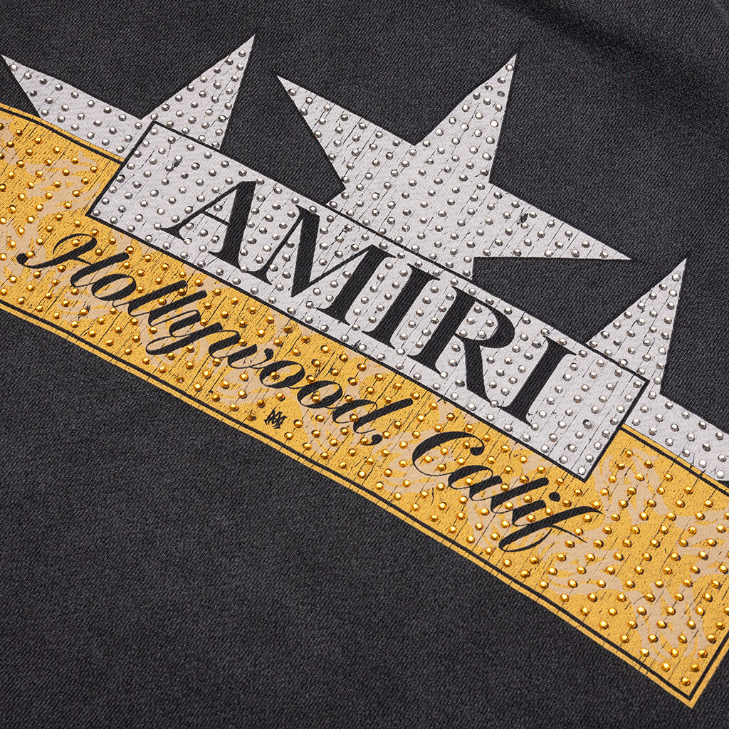 Vintage Crystal Star Hoodie - Black - Image 4