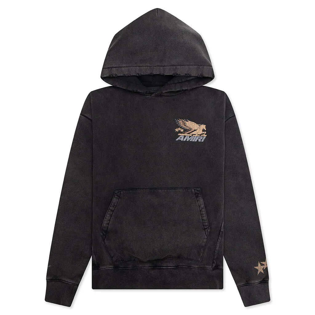 Vintage Pegasus Hoodie - Black