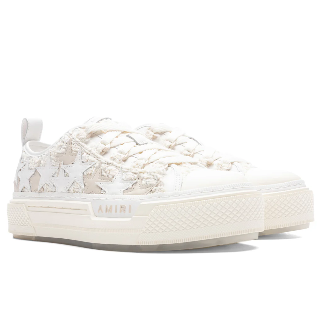 Women's Boucle Stars Court Low - Alabaster - Image 2