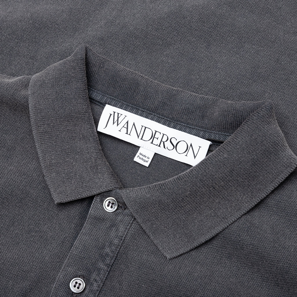 Anchor S/S Polo Shirt - Charcoal - Image 3