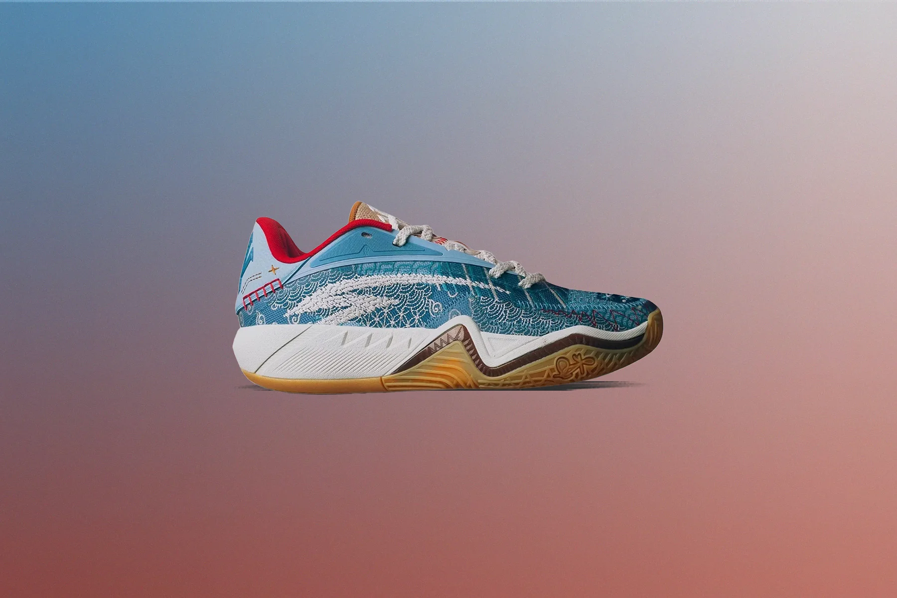 ANTA x Sneaker Politics KAI 3 'Patchwork' - Sky Blue/Off White/Khaki - Image 7