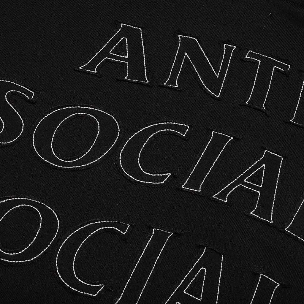 Applique Mind Games Hoodie - Black - Image 3