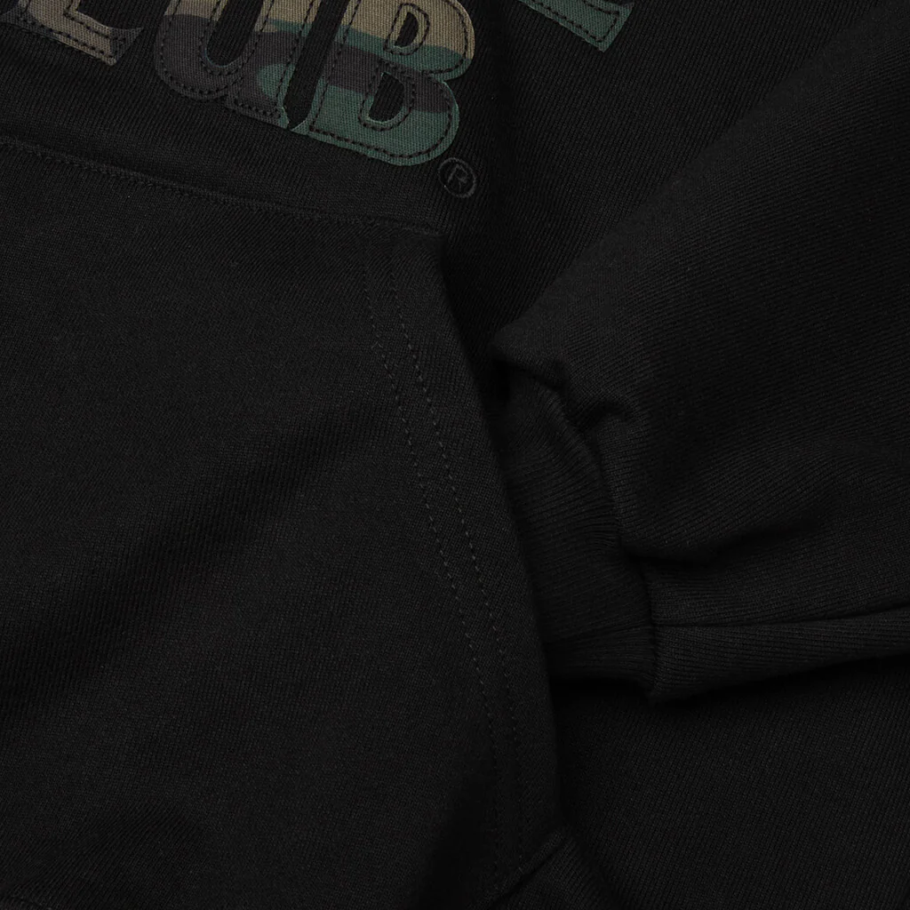 Camo Applique Hoodie - Black/Camo - Image 4