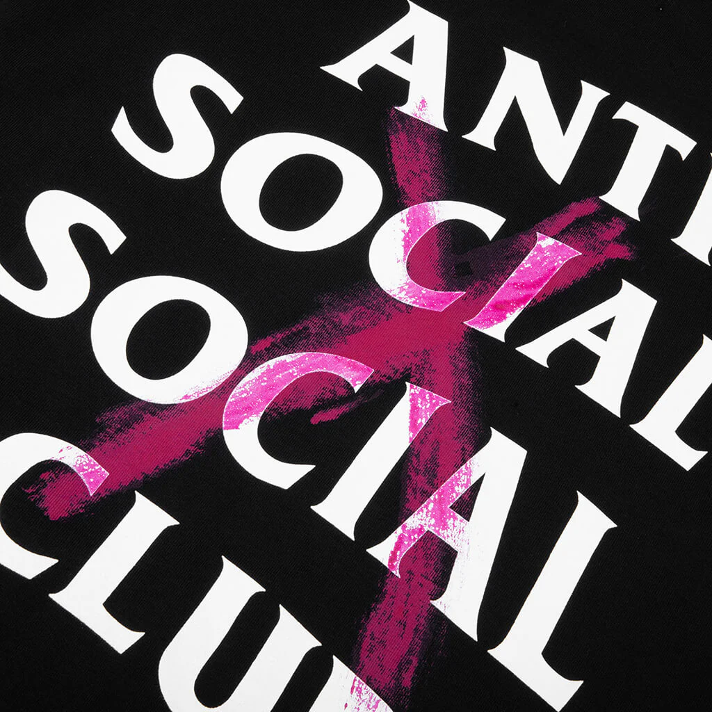 'Cancelled' Hand Painted Hoodie - Black - Image 5