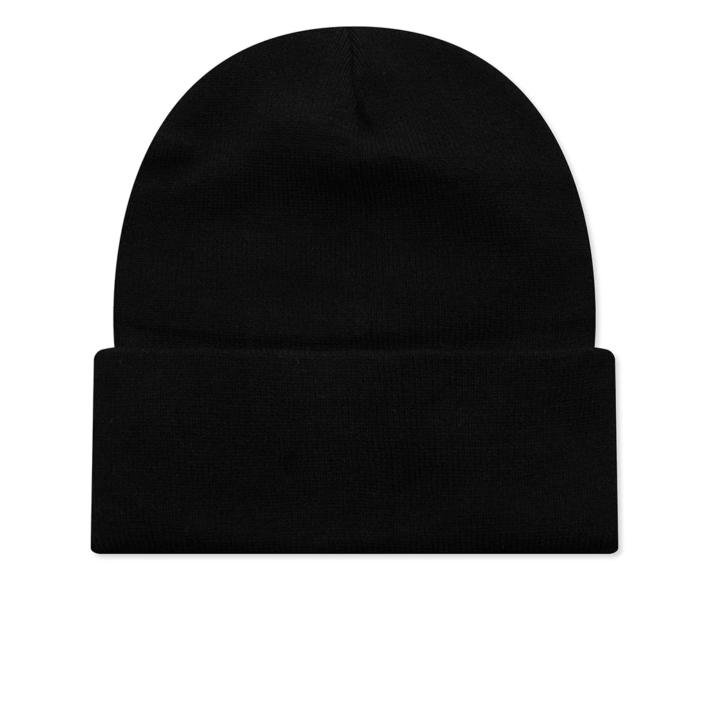 Embroidered Beanie - Black - Image 3