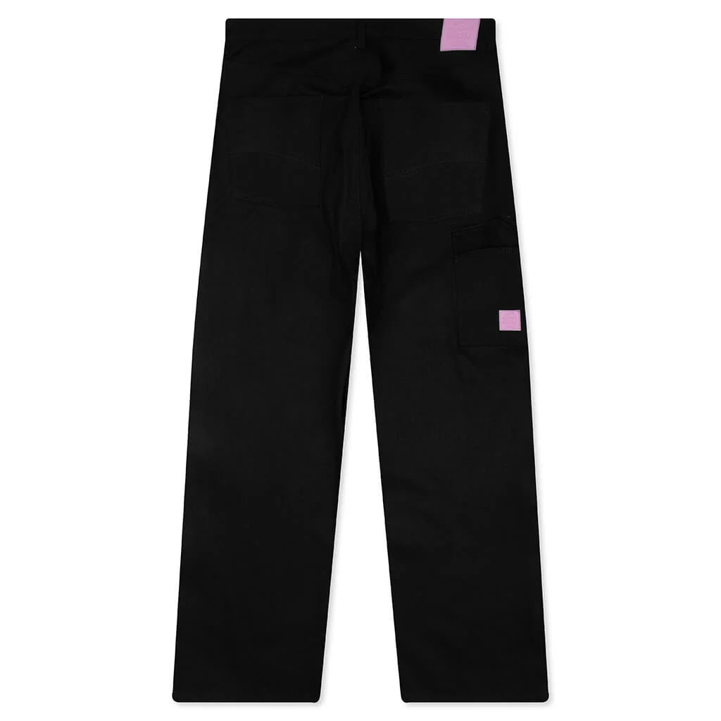 Laser Etched Jeans - Black - Image 2