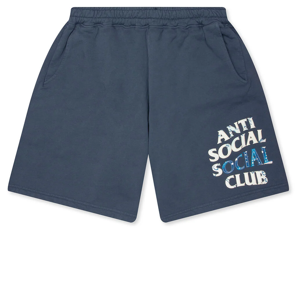 'Tonkatsu' Boro Wave Shorts - Indigo