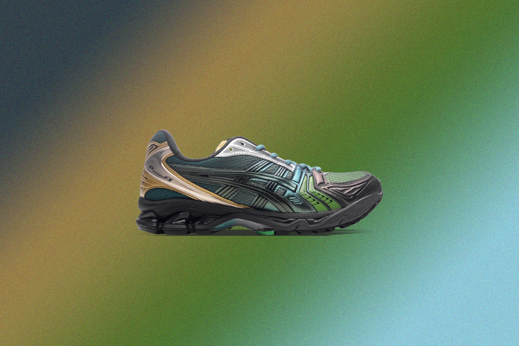 Asics x P.ANDRADE Gel-Kayano 14 - Gradation Green/Green - Image 5