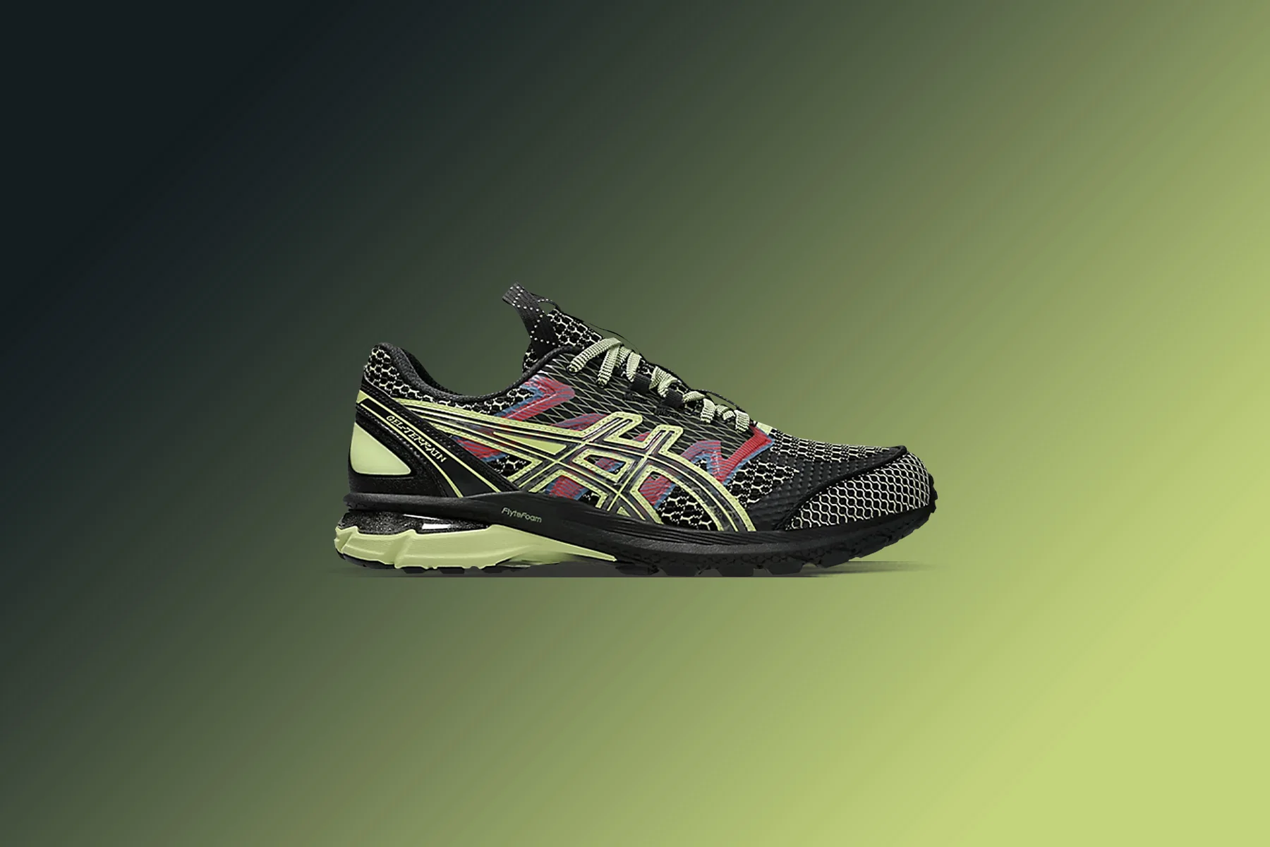 Asics x Kiko Kostadinov US4-S Gel-Terrain - Black/Neon Lime - Image 5