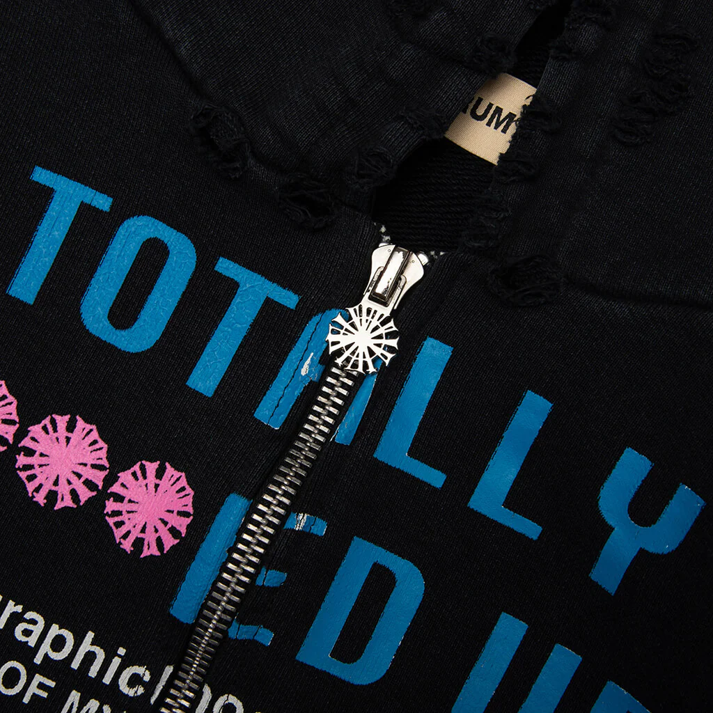TFU Zip Hoodie - Black - Image 3