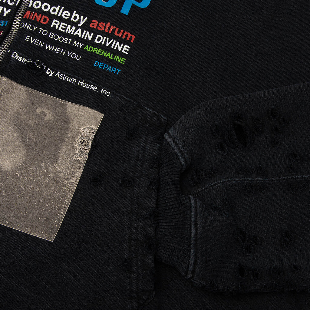 TFU Zip Hoodie - Black - Image 5