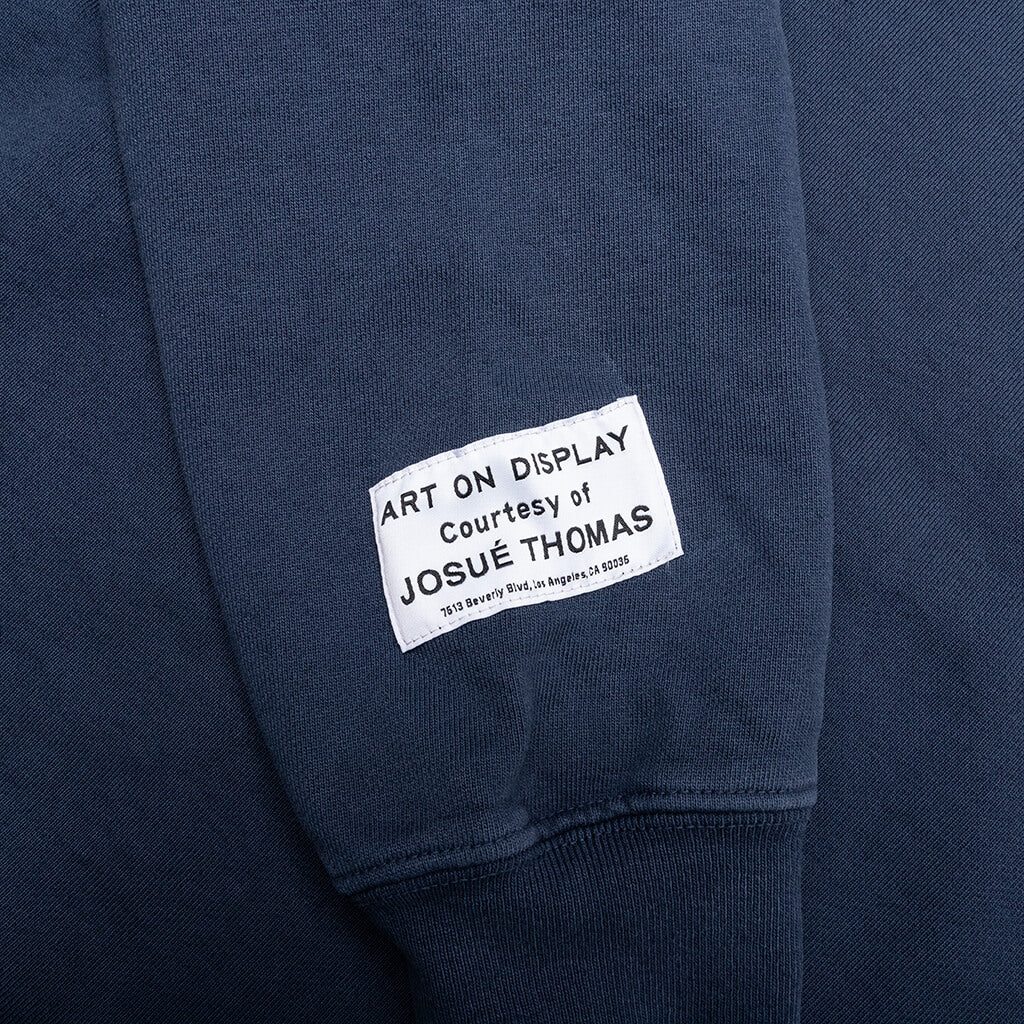 ATK Stacked Logo Hoodie - Navy - Image 3
