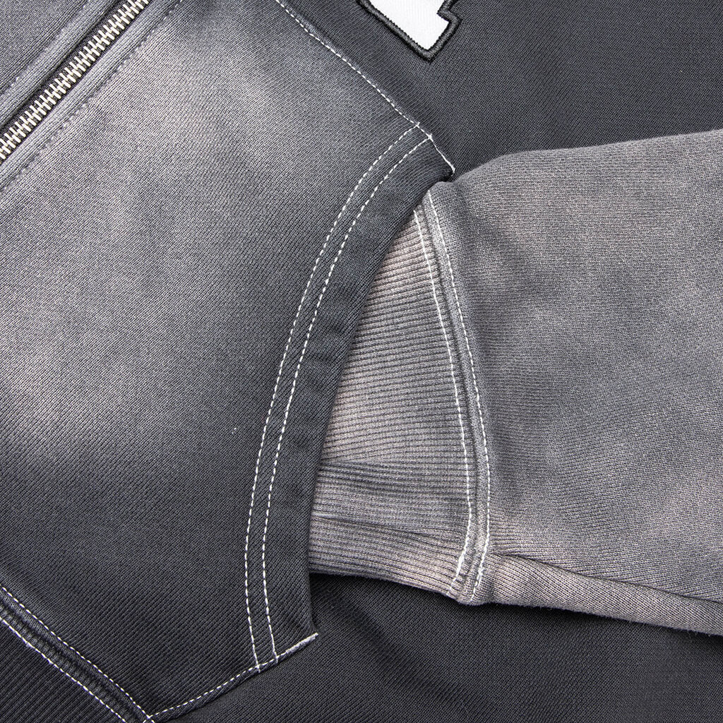 Collegiate Arch Zip Hoodie - Black - Image 4