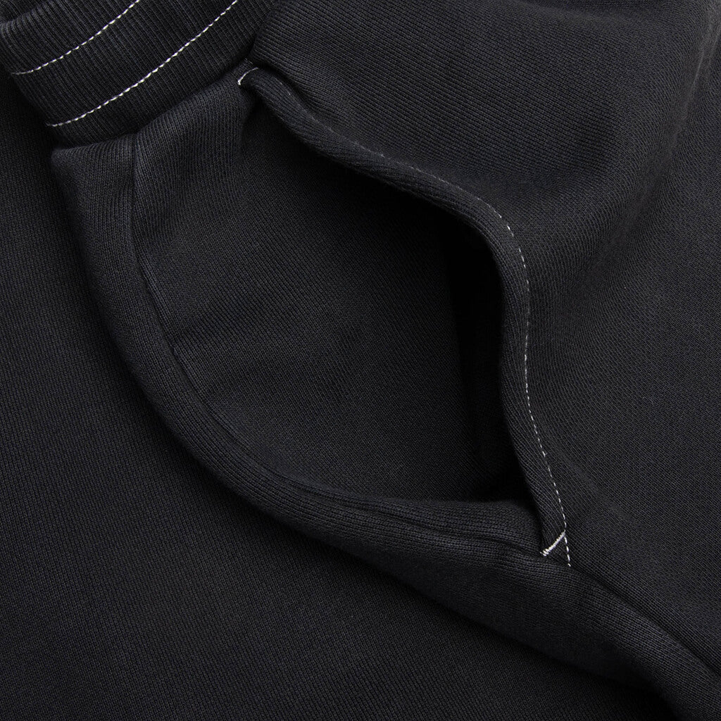 Collegiate Open Hem Sweatpant - Black - Image 3
