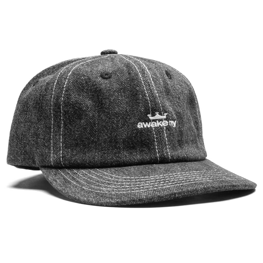 Crown Logo Denim Hat - Black - Image 3