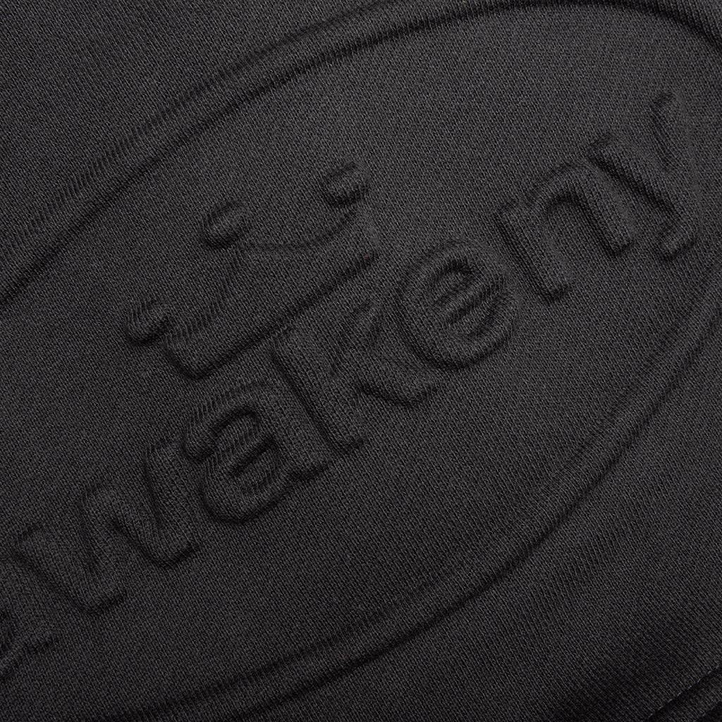Debossed Sweatshorts - Black - Image 3