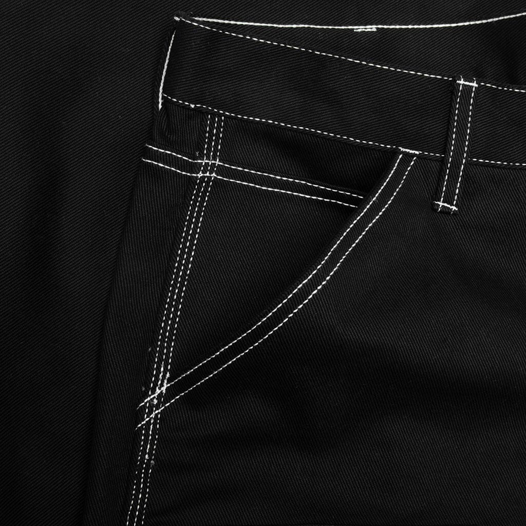 Double Knee Jort - Black - Image 4