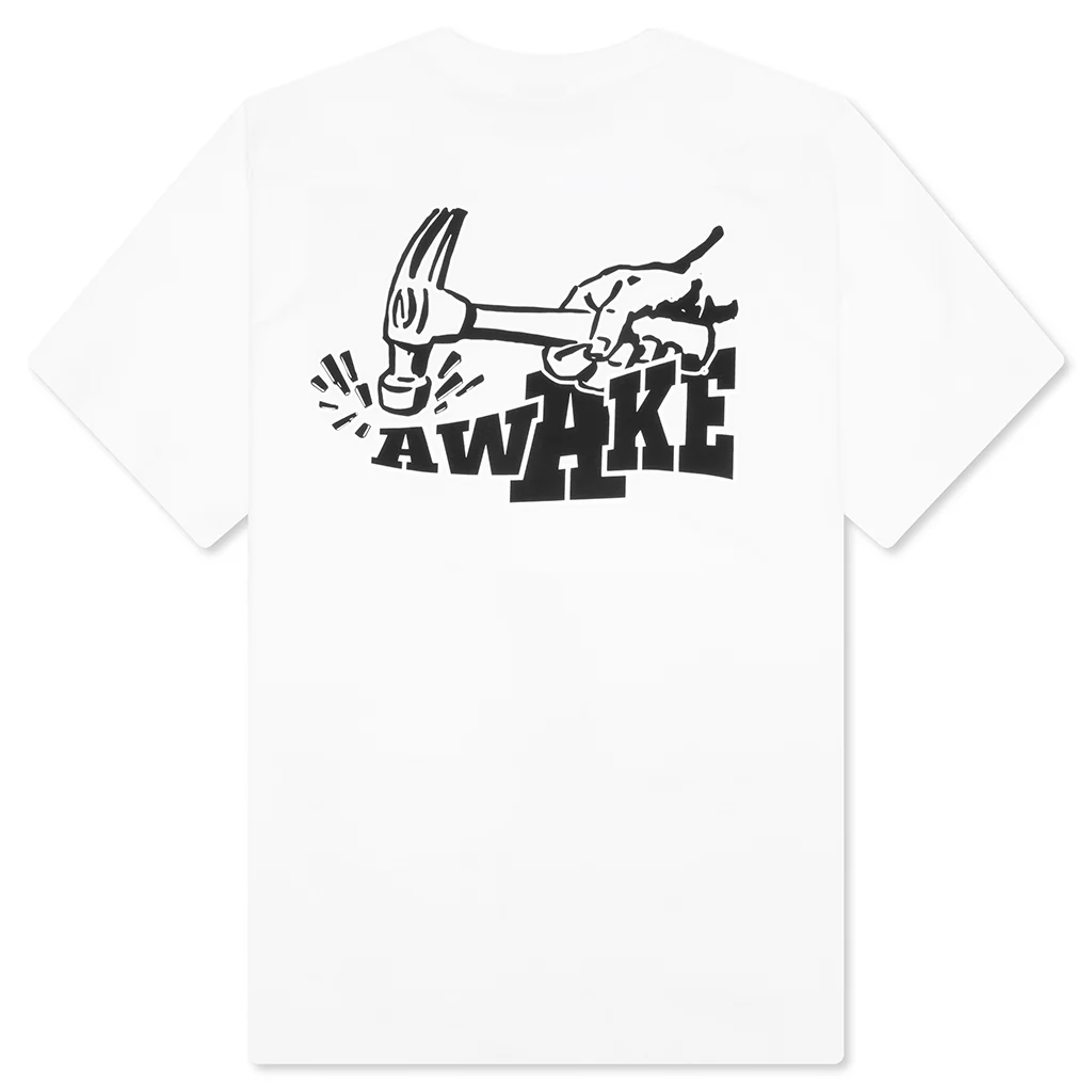 Hammer S/S Tee - White - Image 2