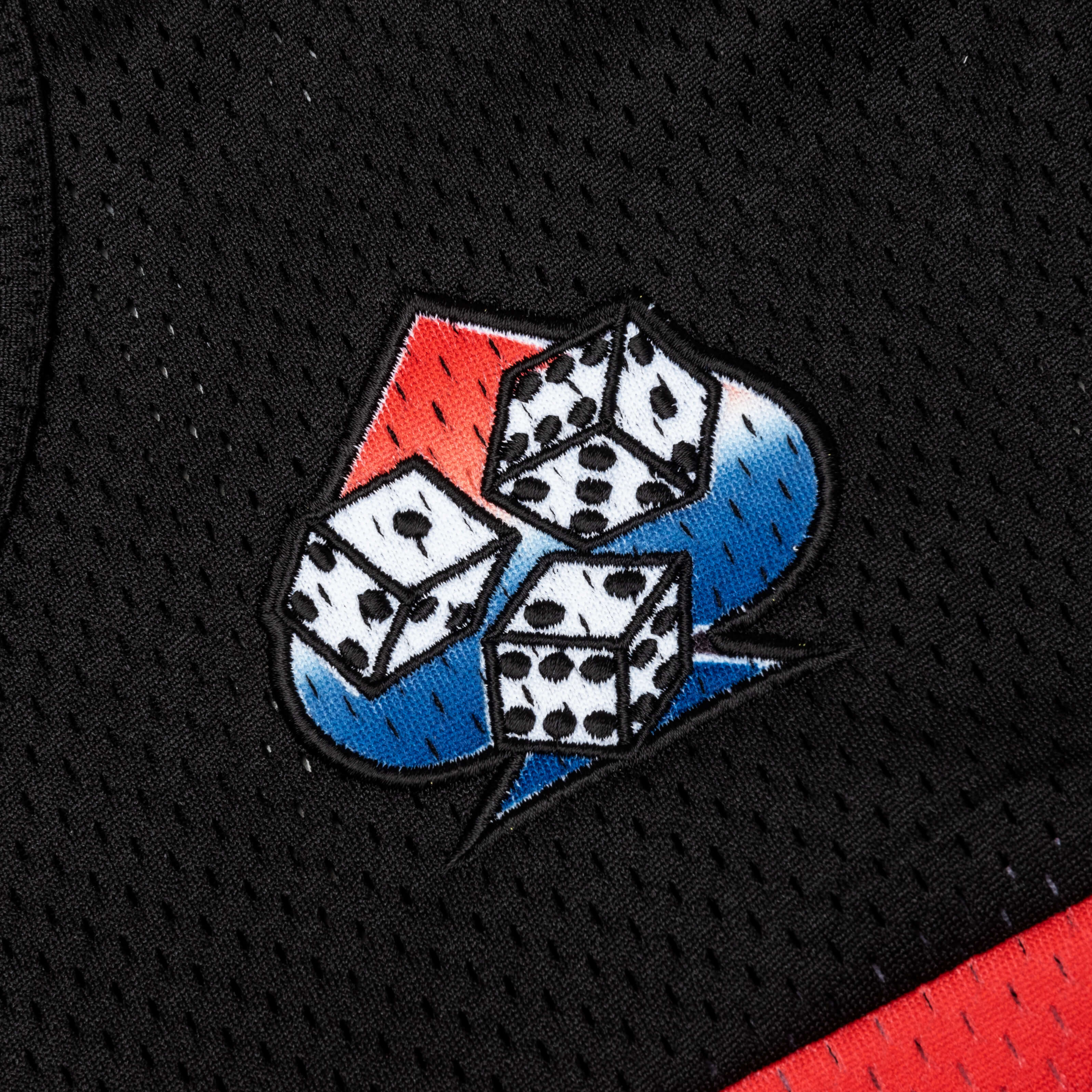 Mesh Football Jersey - Black Multi - Image 4