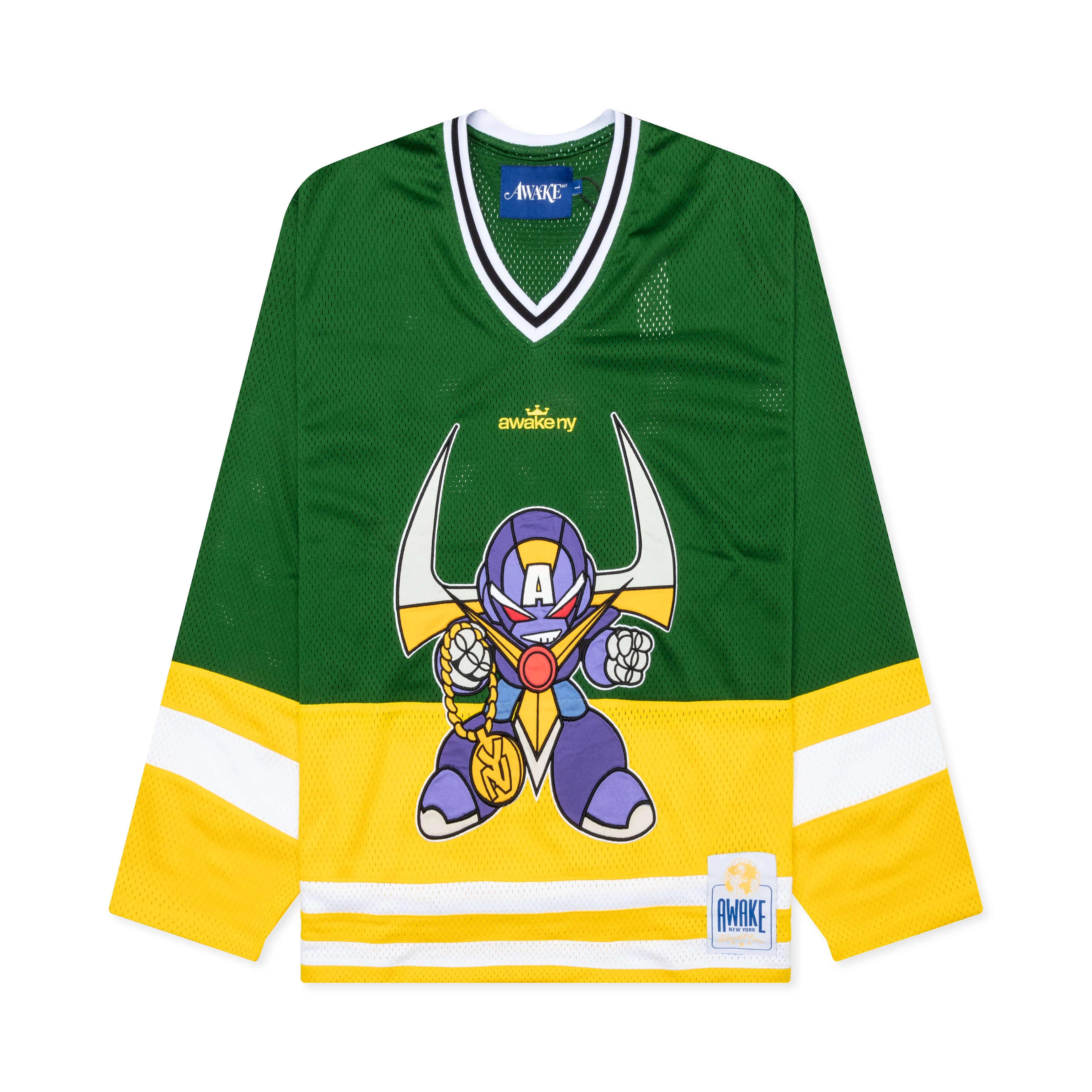 Mesh Hockey Jersey - Green Multi