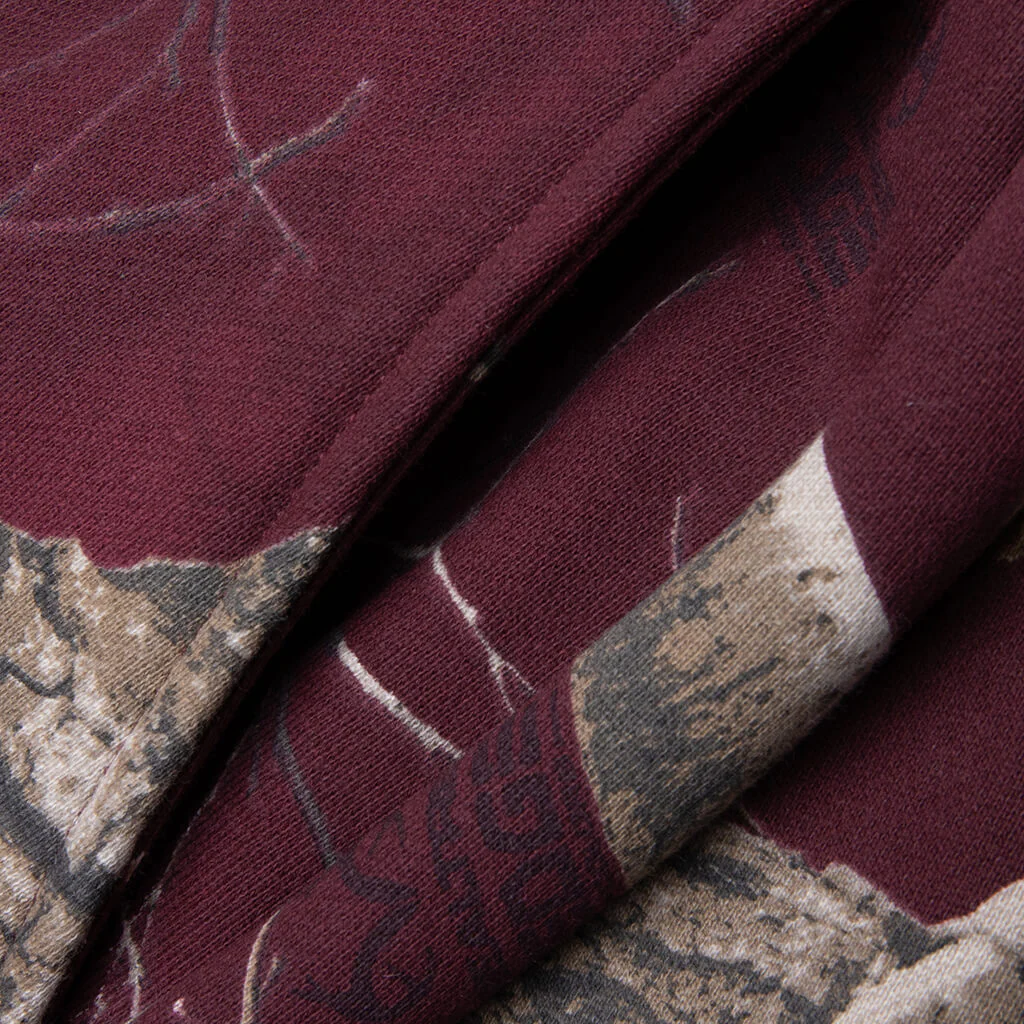 New York Arch Open Hem Sweatpants - Merlot - Image 4