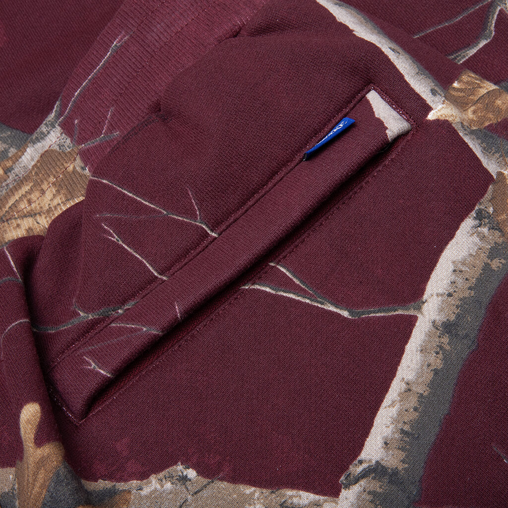 New York Arch Open Hem Sweatpants - Merlot - Image 5