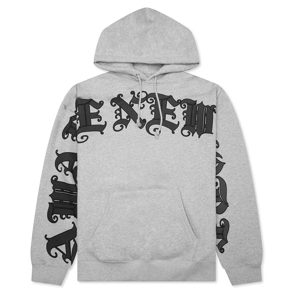 Old English Hoodie - Heather Grey