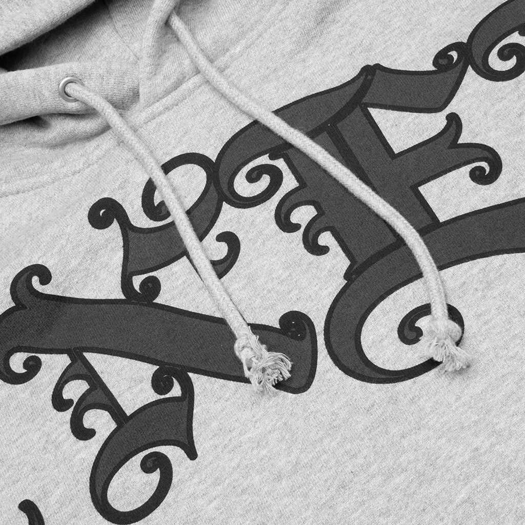 Old English Hoodie - Heather Grey - Image 3