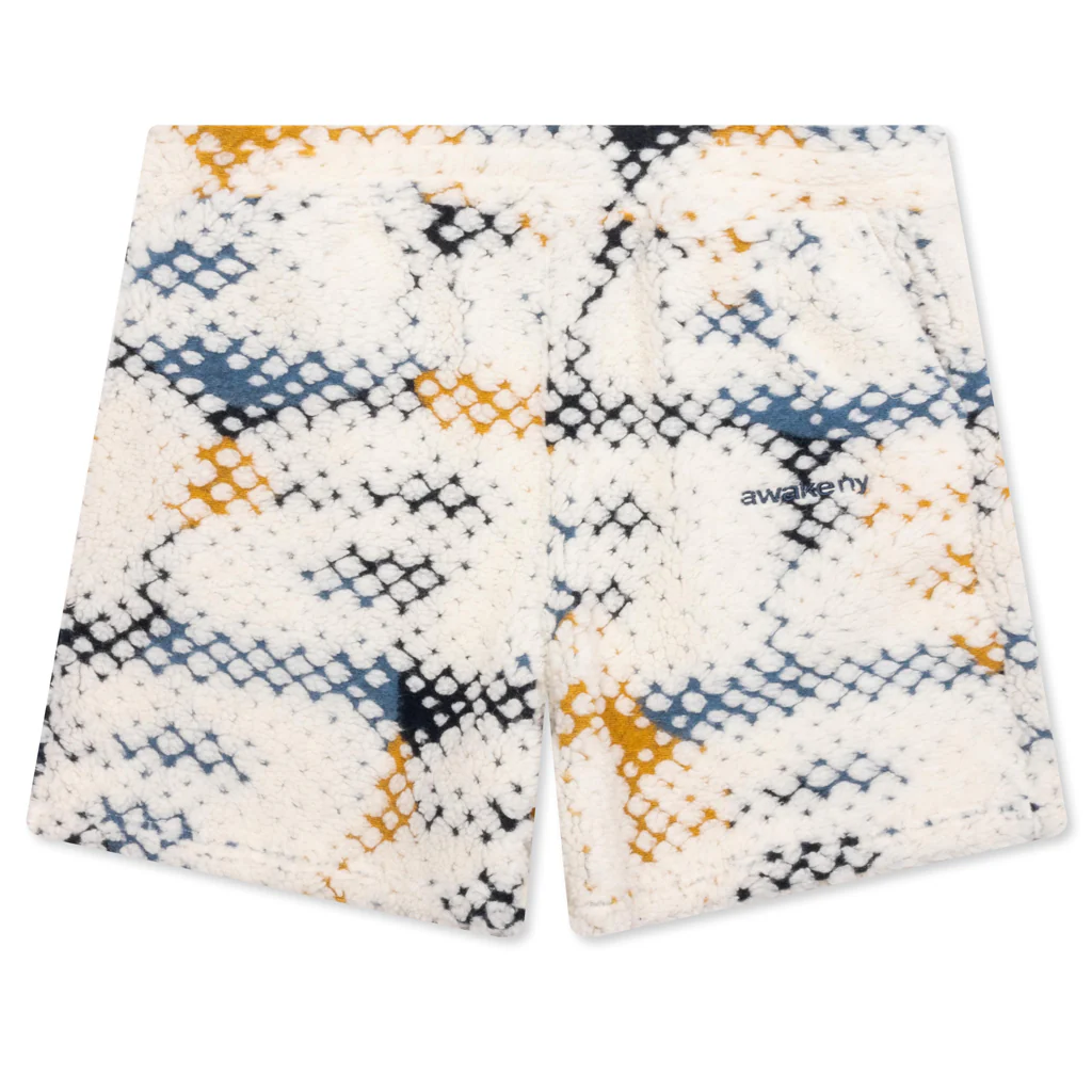 Printed "A" Fleece Sweatshorts - Multi - Image 2