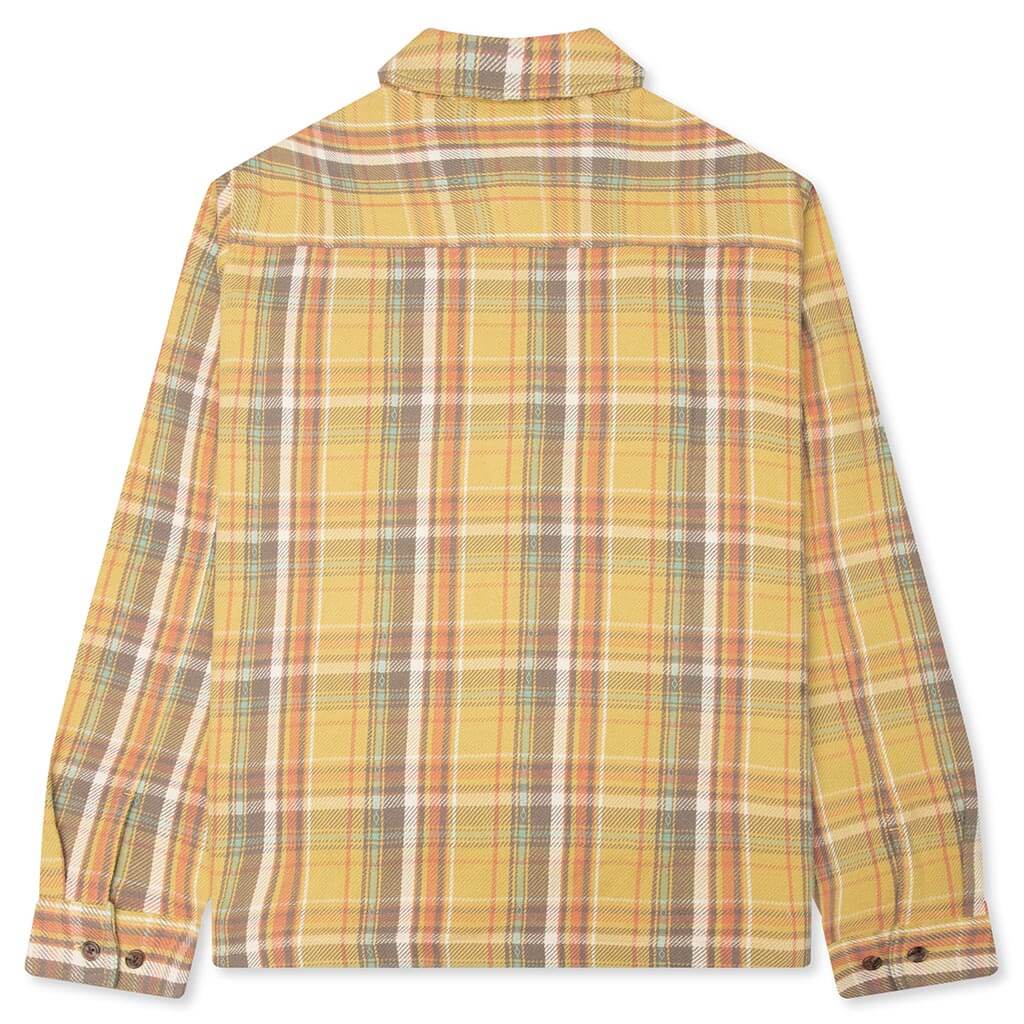 Rivington Zip Flannel - Yellow - Image 2