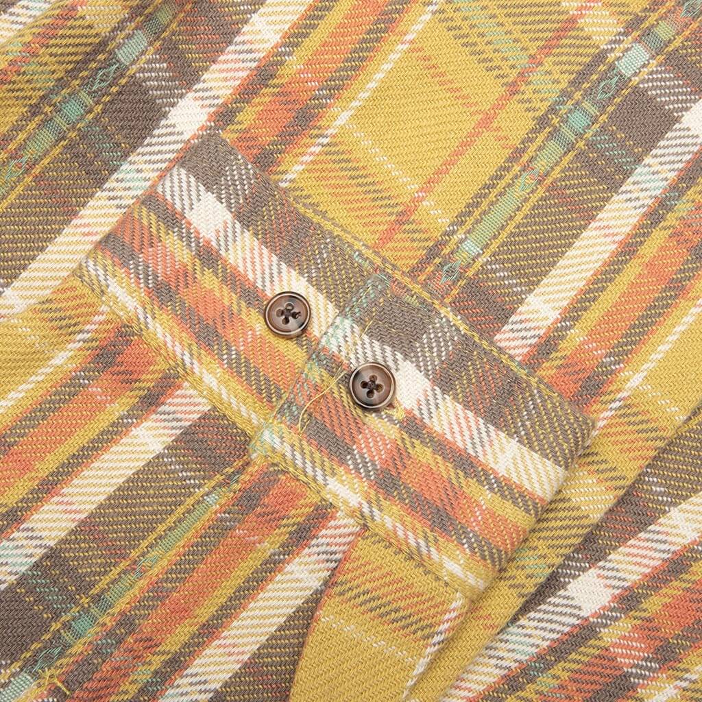 Rivington Zip Flannel - Yellow - Image 4