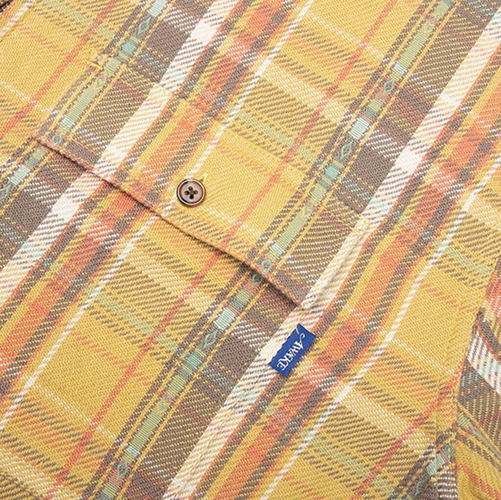 Rivington Zip Flannel - Yellow - Image 5