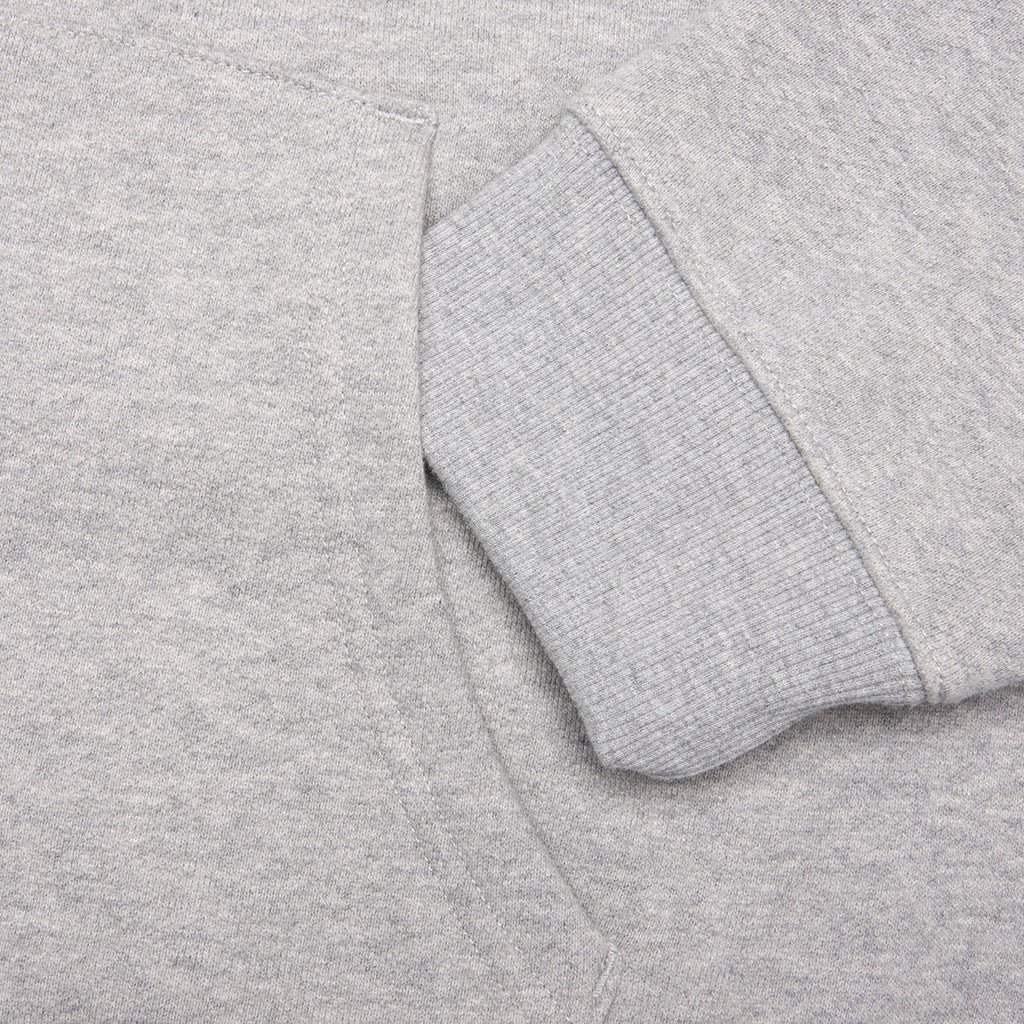 Star A Zip Up Hoodie - Heather Grey - Image 5
