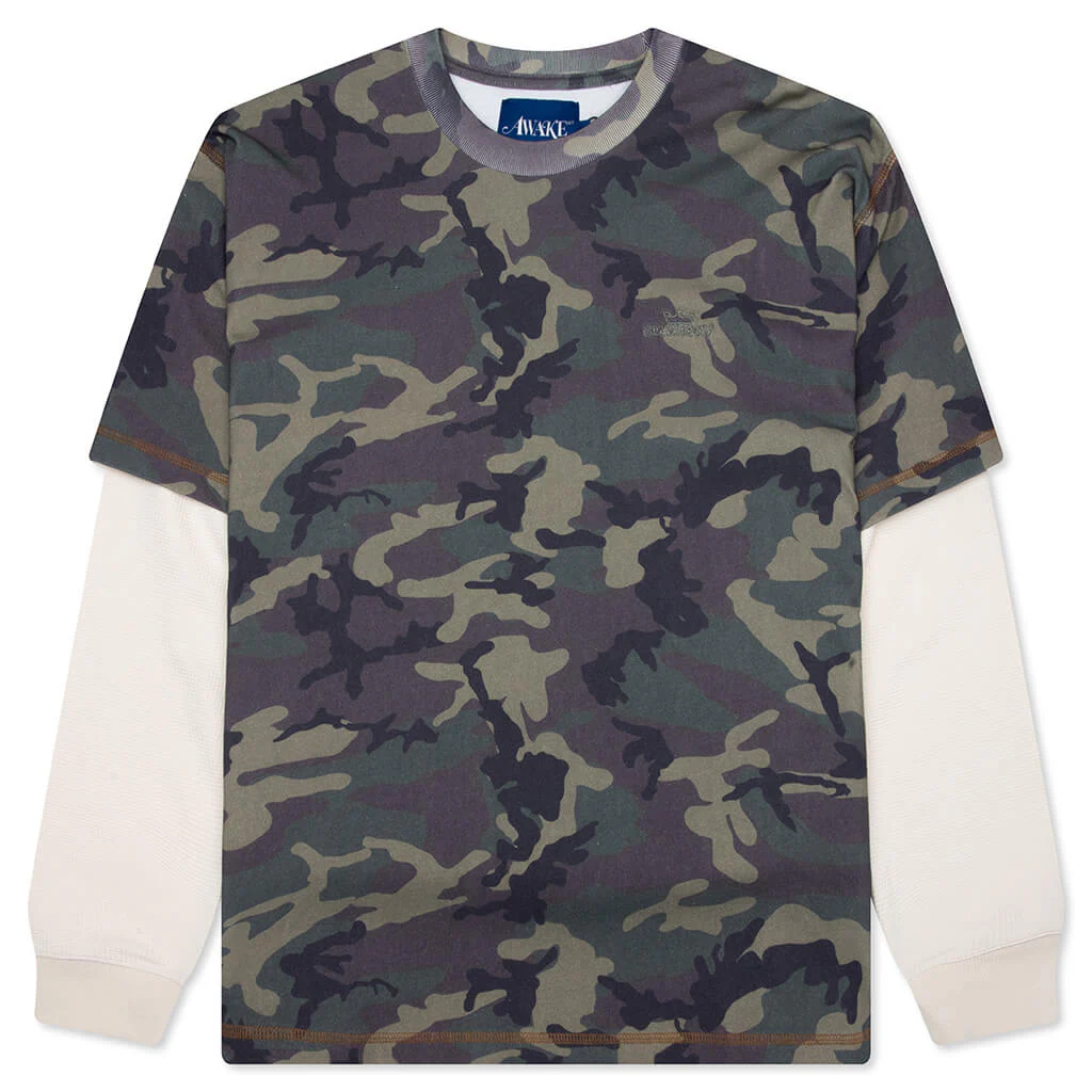 Waffle L/S Shirt - Camo