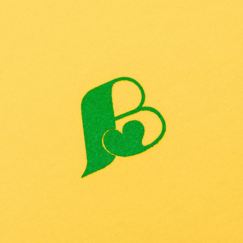 B Logo Hoodie - Yellow - Image 3