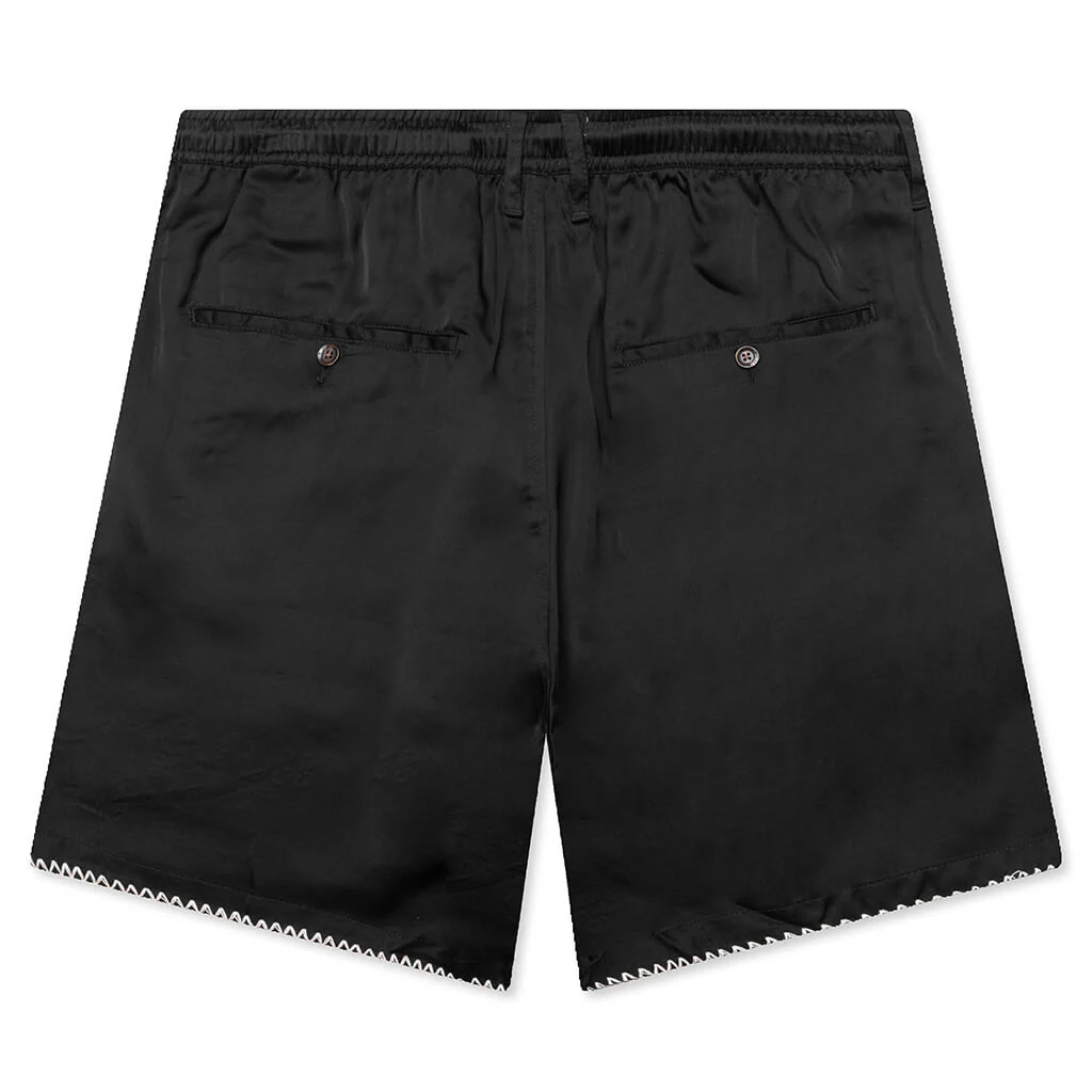 B-Summer Blanket Stitch Short - Black - Image 2