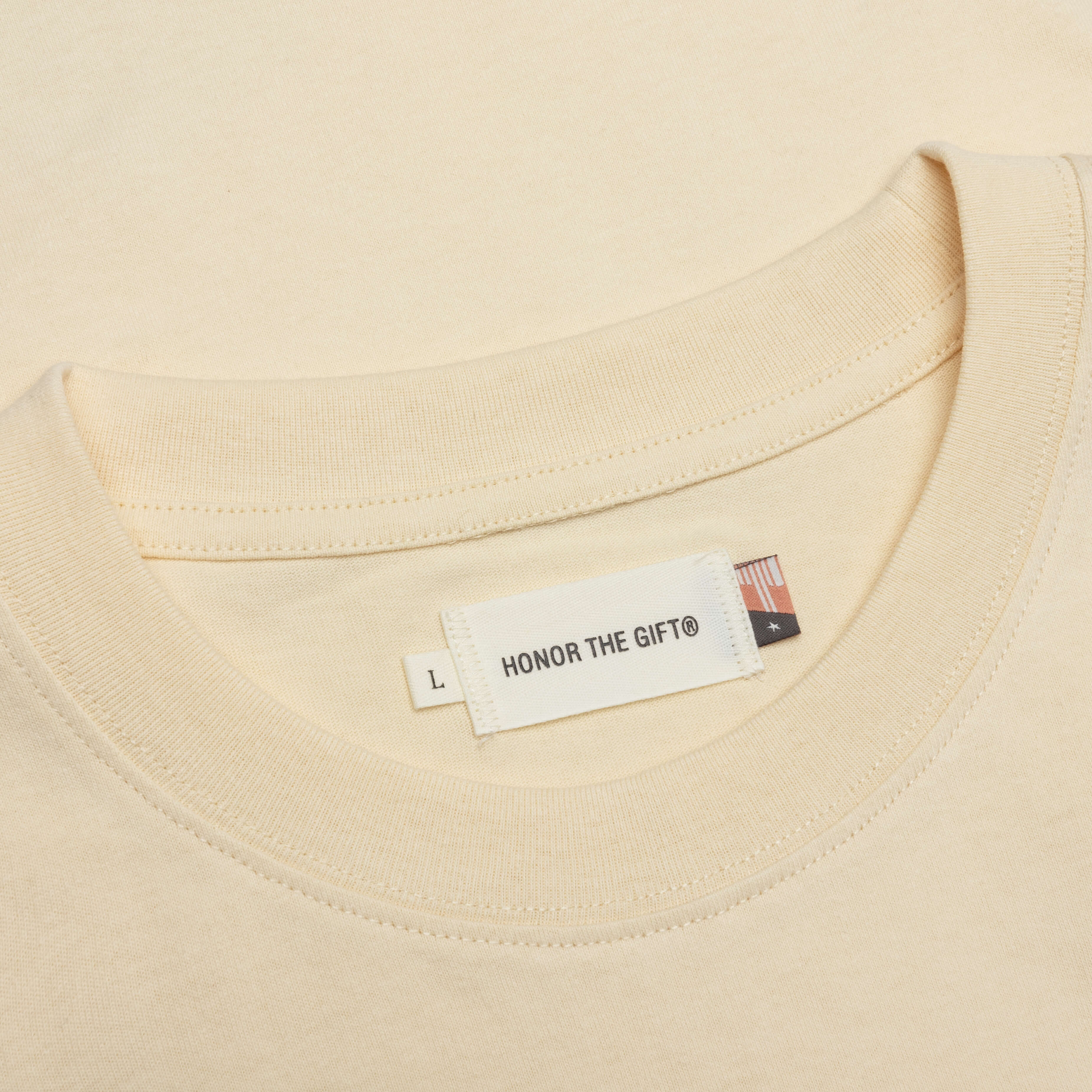 B-Summer Embroidery Box Tee - Bone - Image 3